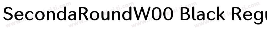 SecondaRoundW00 Black Regular字体转换